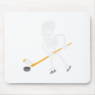 Skeleton Ice Hockey Halloween Costume Spor Mannen  Muismat