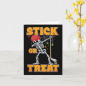 Skeleton Ice Hockey Speler Halloween Kostuum Jonge Kaart (Gele Bloem)