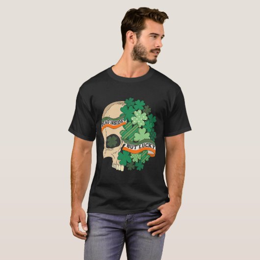 Skeleton Ik ben dood in Saint Patrick's Day C Sku T-shirt (Voorkant volledig)