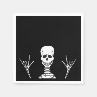 Skeleton ILY Napkins Servet