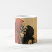 Skeleton in Love - Vintage dark Art Koffiemok (Center)
