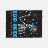 Skeleton Independence Day dood binnen, maar het is Fleece Deken (Voorkant (Horizontaal))