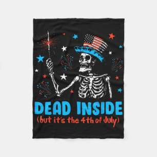 Skeleton Independence Day dood binnen, maar het is Fleece Deken