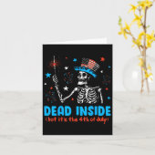 Skeleton Independence Day dood binnen, maar het is Kaart (Gele Bloem)