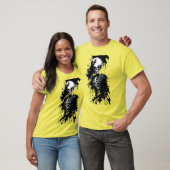 Skeleton Ink Splatter Halloween T-shirt (Unisex)