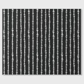 Skeleton Jail Botten Wrapping Paper Cadeaupapier (Vlak)