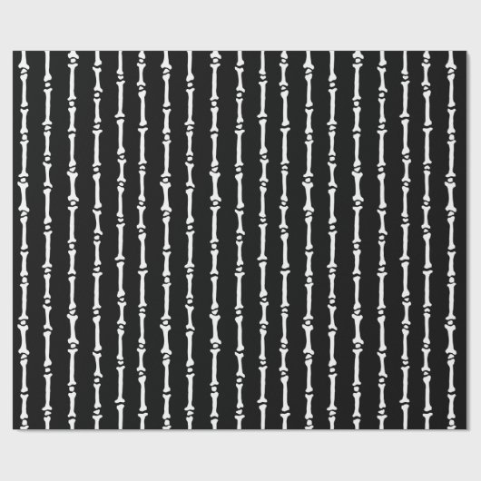 Skeleton Jail Botten Wrapping Paper Cadeaupapier (Vlak)