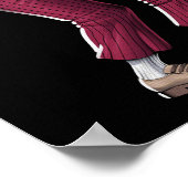 Skeleton Jazz Muzikanten Poster (Hoek)