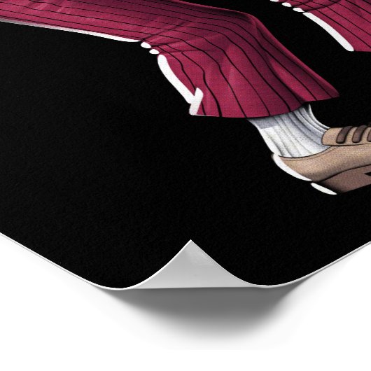 Skeleton Jazz Muzikanten Poster (Hoek)