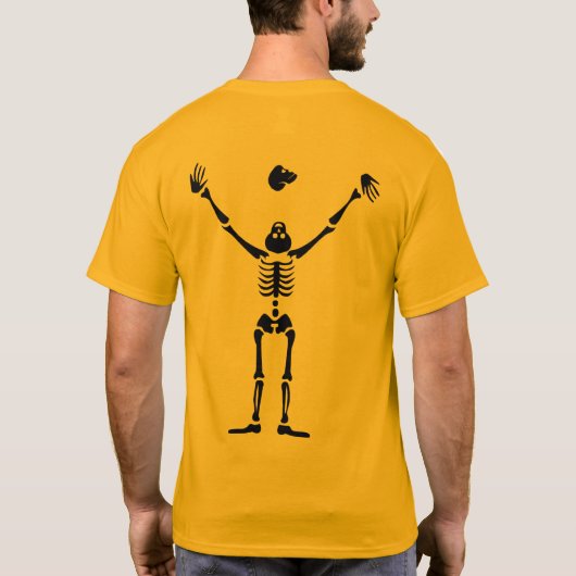 Skeleton Juggler T-Shirt (Achterkant)
