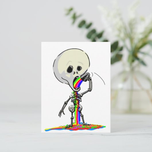 sKeLeToN JuiCe Briefkaart (Staand voorkant)