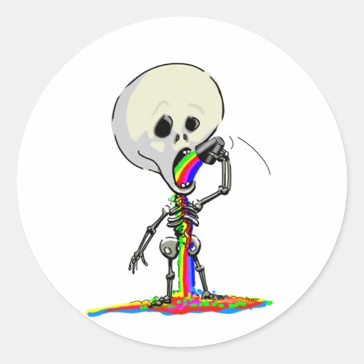 sKeLeToN JuiCe Ronde Sticker (Voorkant)
