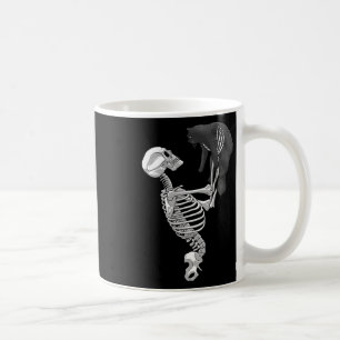 Skeleton kat kunst voor mannen vrouwen katachtige koffiemok