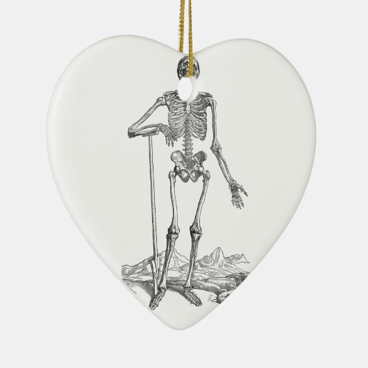 Skeleton Keramisch Ornament (Rechts)