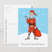 Skeleton Kerstgroet Briefkaart (Voorkant / Achterkant)
