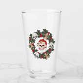 Skeleton Kerstkrans op een Glas (Voorkant)