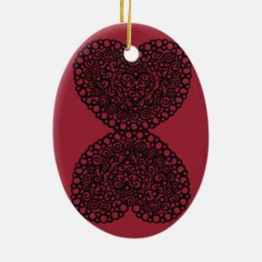 Skeleton Key Bauble Keramisch Ornament (Achterkant)