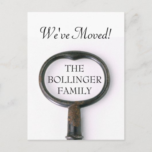 Skeleton Key Bewegende Aankondiging Briefkaart (Voorkant)