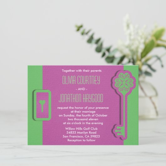 Skeleton Key en Skelk Weddenschap Kaart (Staand voorkant)