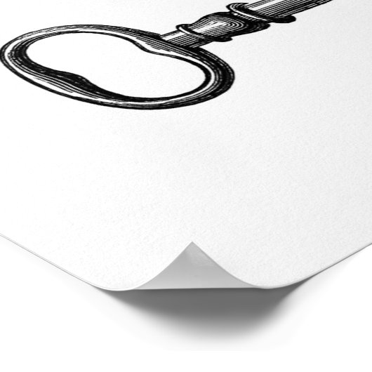  Skeleton Key Illustratie Poster (Hoek)