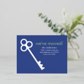 Skeleton Key Moving Announements Folie Uitnodiging Briefkaart (Staand Voorkant)