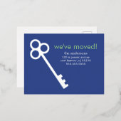 Skeleton Key Moving Announements Folie Uitnodiging Briefkaart (Voorkant / Achterkant)