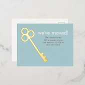 Skeleton Key Moving Announements Folie Uitnodiging Briefkaart (Voorkant / Achterkant)