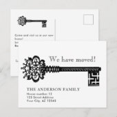  Skeleton Key Moving Announge Briefkaart (Voorkant / Achterkant)