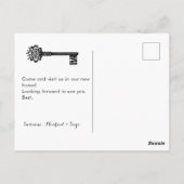  Skeleton Key Moving Announge Briefkaart (Achterkant)