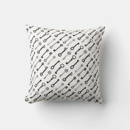 Skeleton Key Pillow - solide achterzijde Kussen