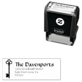 Skeleton Key Return Address Rubber Stempel (In situ)