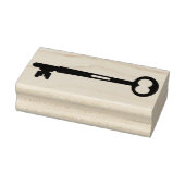  Skeleton Key Silhouette Rubber Art Stempel (Stempel)