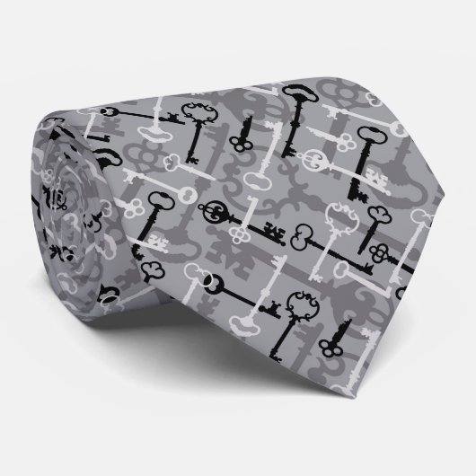 Skeleton Key Stropdas (Opgerold)