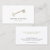 SKELETON KEY VISITEKAARTJE VOOR AUTEURS EN SCHRIJV (Voorkant / Achterkant)