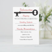 Skeleton Key Weddenschap Informatiekaartje (Staand voorkant)