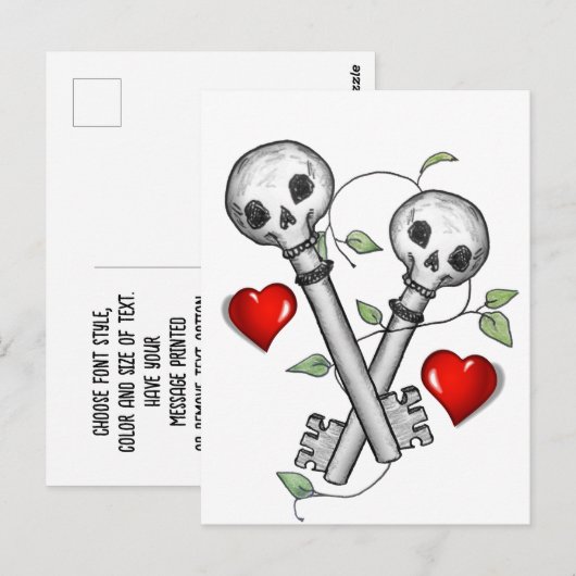 Skeleton Keys Briefkaart (Voorkant / Achterkant)