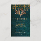 Skeleton Keys Old Lock  Steampunk Gothic Visitekaartje (Achterkant)