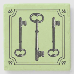  Skeleton Keys Stenen Onderzetter