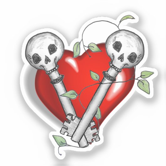 Skeleton Keys Sticker (Voorkant)