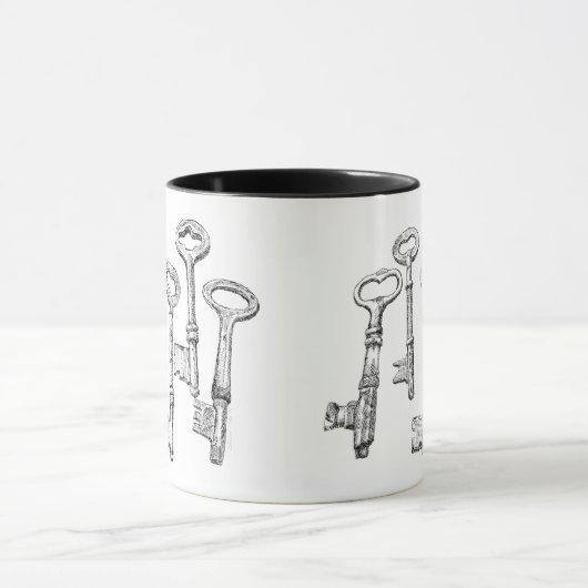 Skeleton Keys Tekening Mok (Midden)