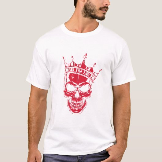 Skeleton King of Skeleton Prince T-shirt in het ro (Voorkant)