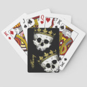 Skeleton King Skulls die kaarten spelen (Achterkant)