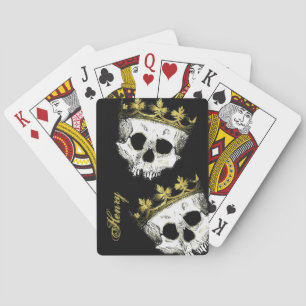 Skeleton King Skulls die kaarten spelen