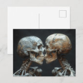 Skeleton Kiss Briefkaart (Voorkant / Achterkant)