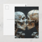Skeleton Kiss Briefkaart (Voorkant / Achterkant)