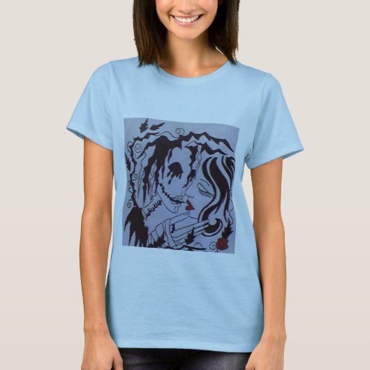 Skeleton Kisses T-shirt (Voorkant)