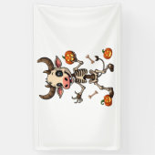 Skeleton Koe Parade Spandoek (Verticaal)