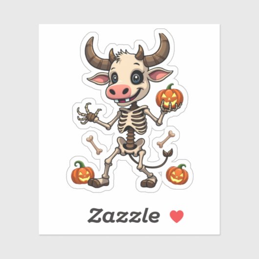 Skeleton Koe Parade Sticker (Vel)