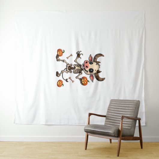 Skeleton Koe Parade Wandkleed (In Situ (horizontaal))