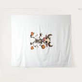 Skeleton Koe Parade Wandkleed (Voorkant (horizontaal))